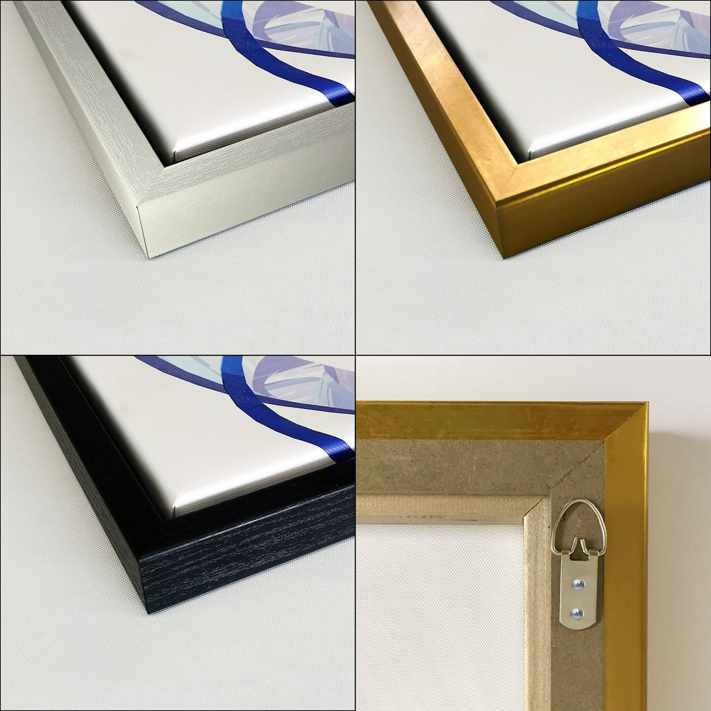 Nautical Coastal Framed Canvas - 34 in. Wide x 44 in. High - Gold I380219