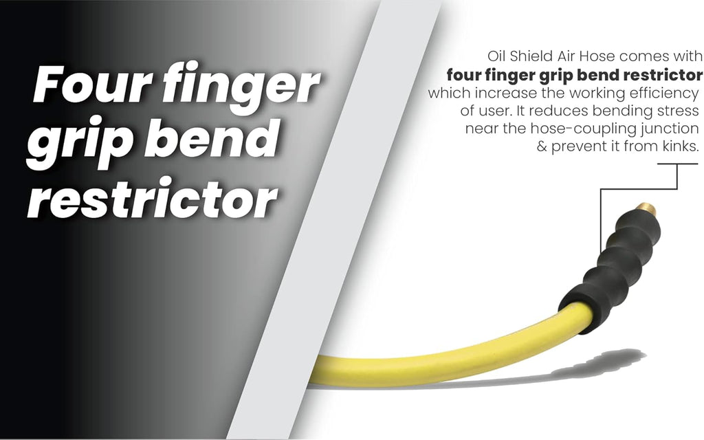 1/2" x 100' Class A Rubber Air Hose with Brass Fittings A74324