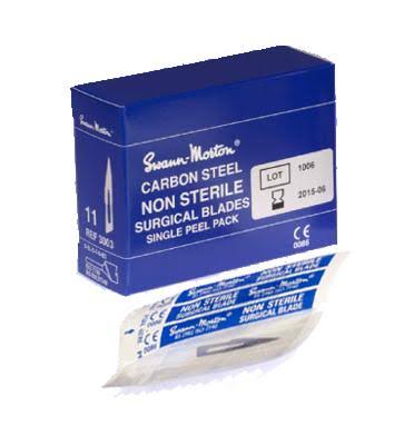 #11 Non-Sterile Carbon Steel Surgical Blades U8349
