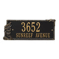 Black / Gold Rectangle Plaque P319490