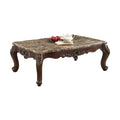Marble & Dark Walnut Coffee Table B6790