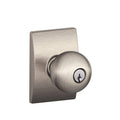 Satin Nickel Keyed Entry Knob U114
