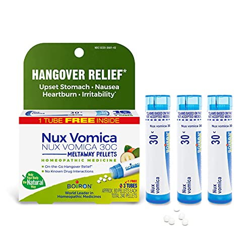 Nux Vomica 30C Homeopathic Medicine 3 Count (240 Pellets) R29328
