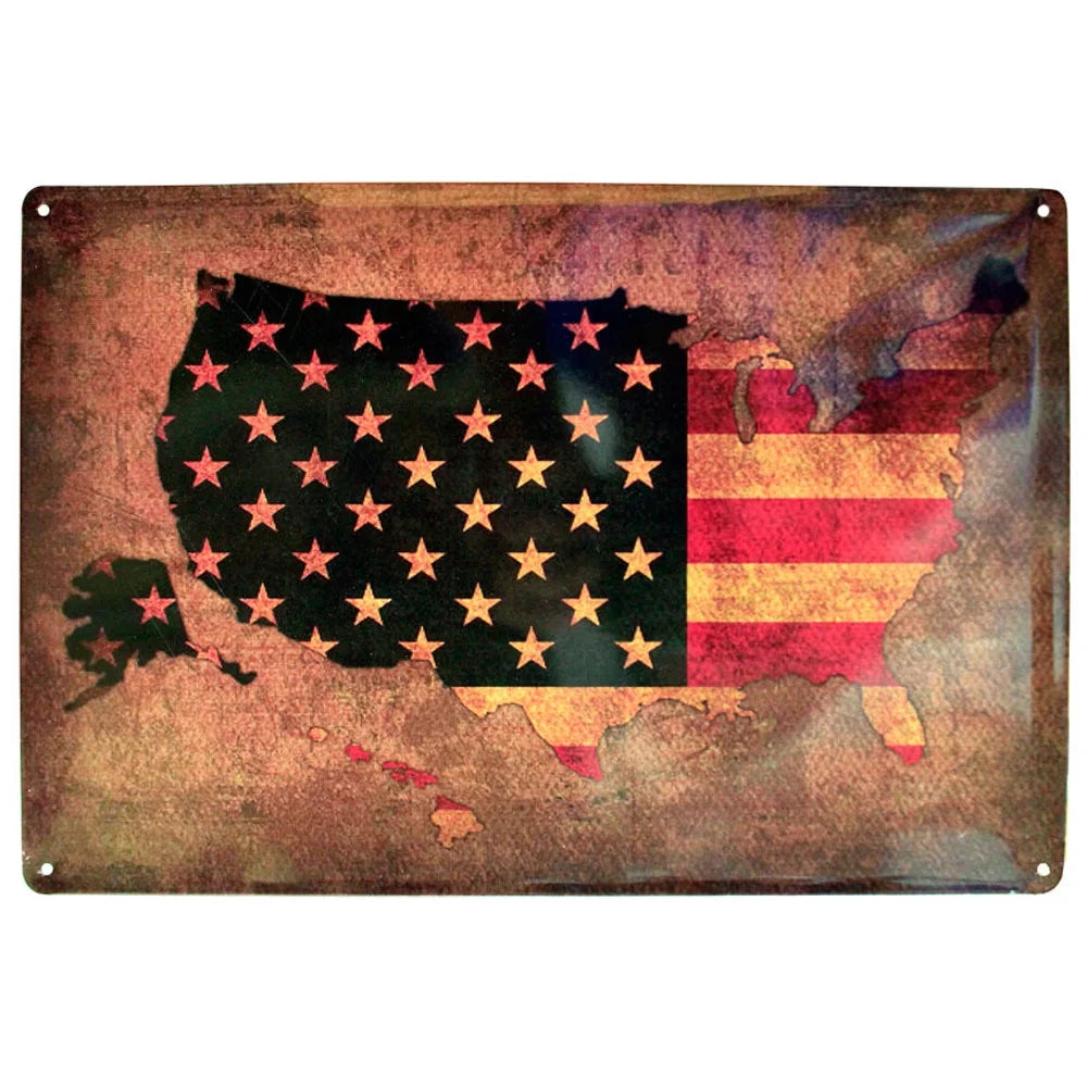 Embossed Tin Sign 8 X 12 inch Y6836