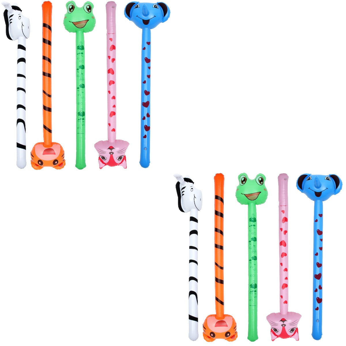 10 Pcs Inflatable Animal Stick Toy Hammer Party Favors Props Y21372