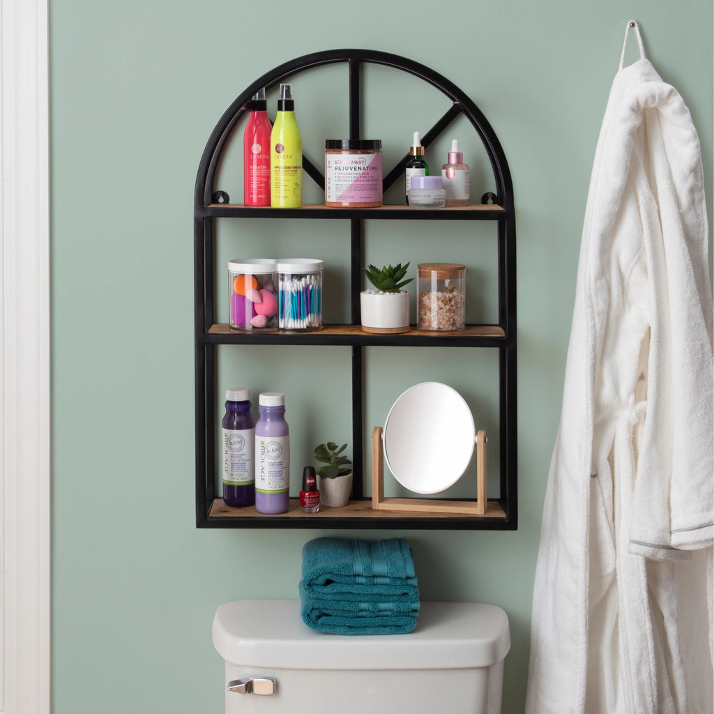 Gold Hanging Wall Shelf B427