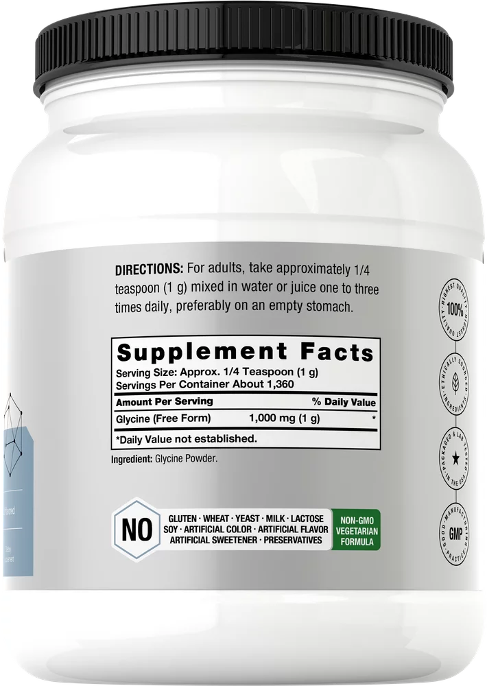 Glycine Powder 3 lbs Unflavored T744