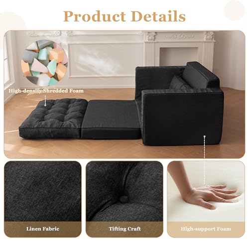 55" Convertible Sofa Bed Couch Futon N231