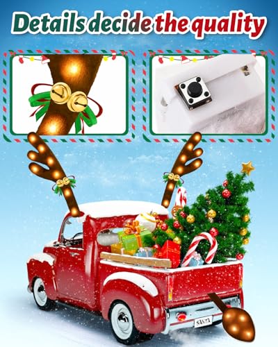 Christmas Reindeer Antlers Car Decoration Kit E2779
