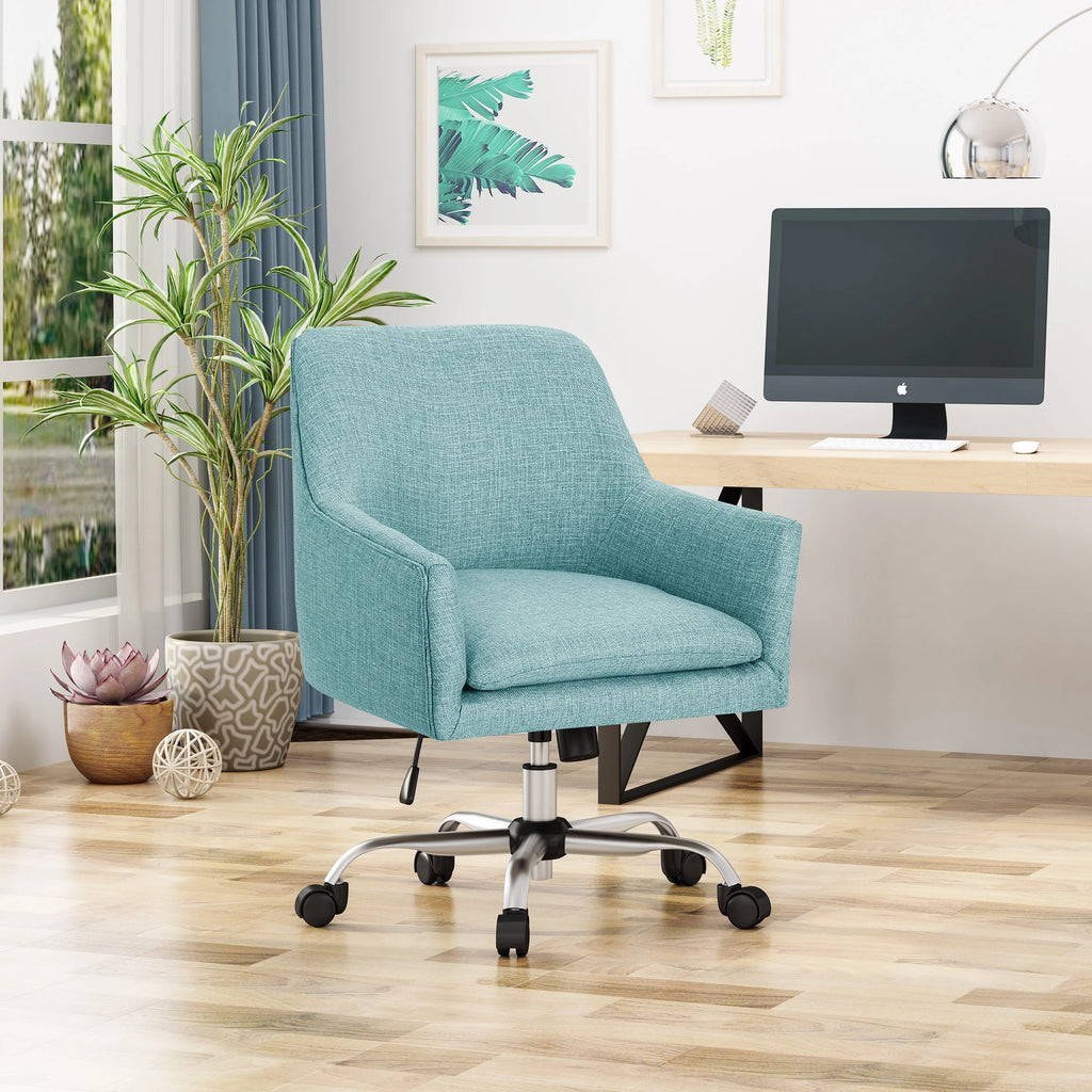 Blue Fabric Home Office Chair L7539