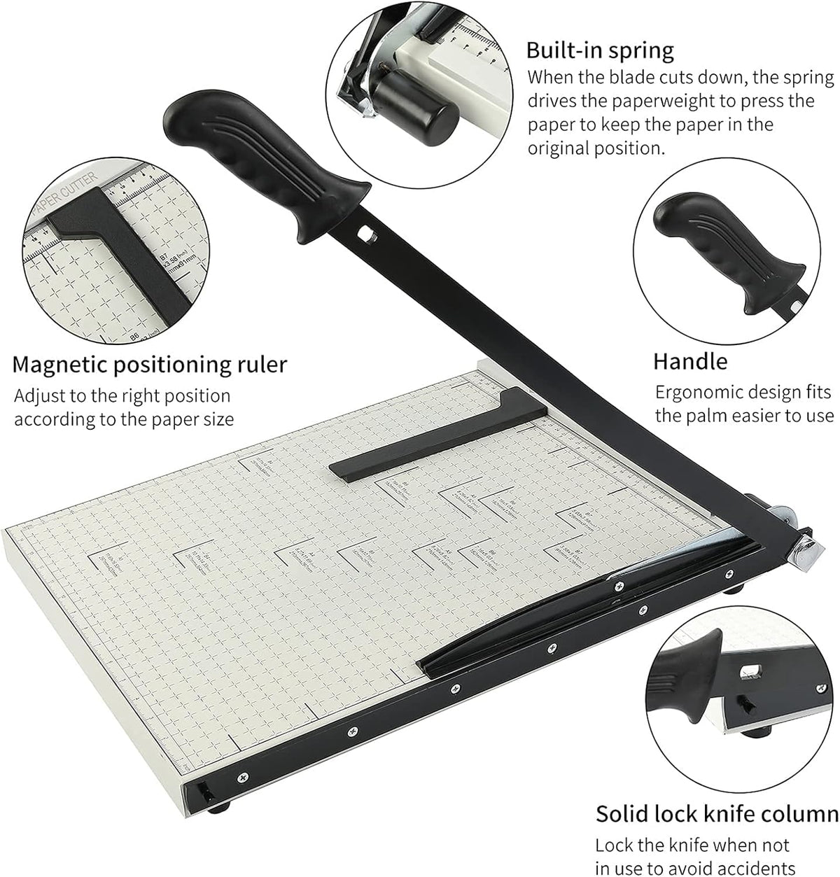 A3 Guillotine Paper Trimmer 18” Cutting Length 10-Sheet Capacity X795