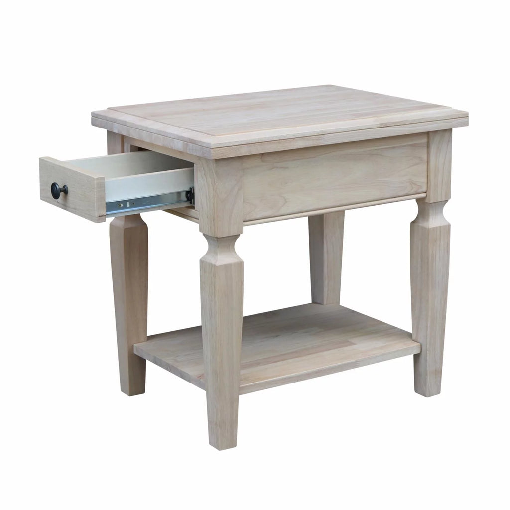 End Table Distressed Hickory Stone Finish D141