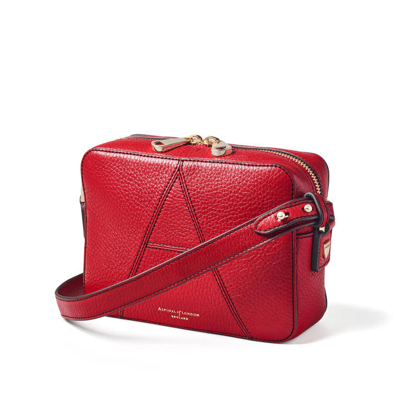 Camera Bag in Cherry Pebble T66929