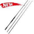 Camo 2-Piece 7-Feet Spinning Rod Carbon Fiber Spincasting Fishing Rod with 2 Tips S673
