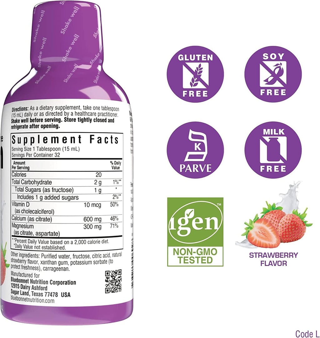 Liquid Calcium Citrate Magnesium Citrate Vitamin D3 Bundle 3 Bottle 16 Fl Oz Each S225