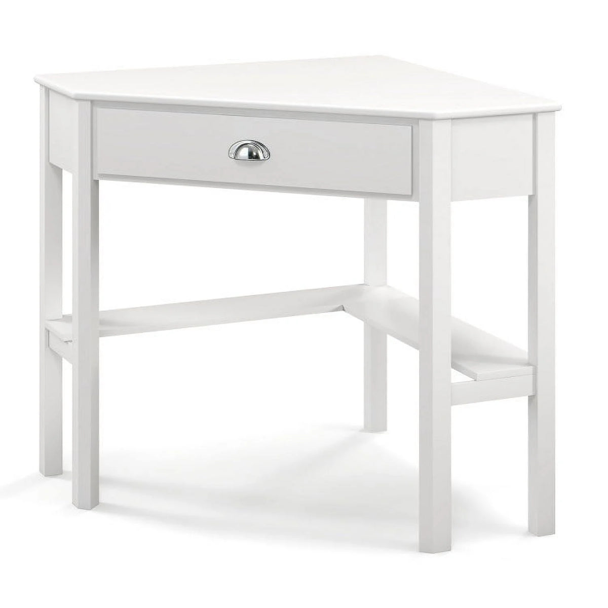 Wooden Desk with Drawer and Shelves P358