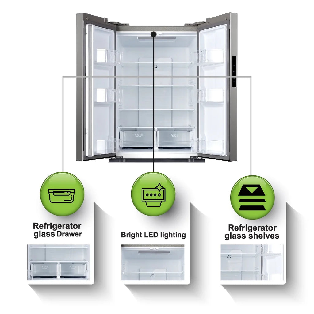 17.7 Cu. Ft. French Door Refrigerator, Platinum Silver Z690