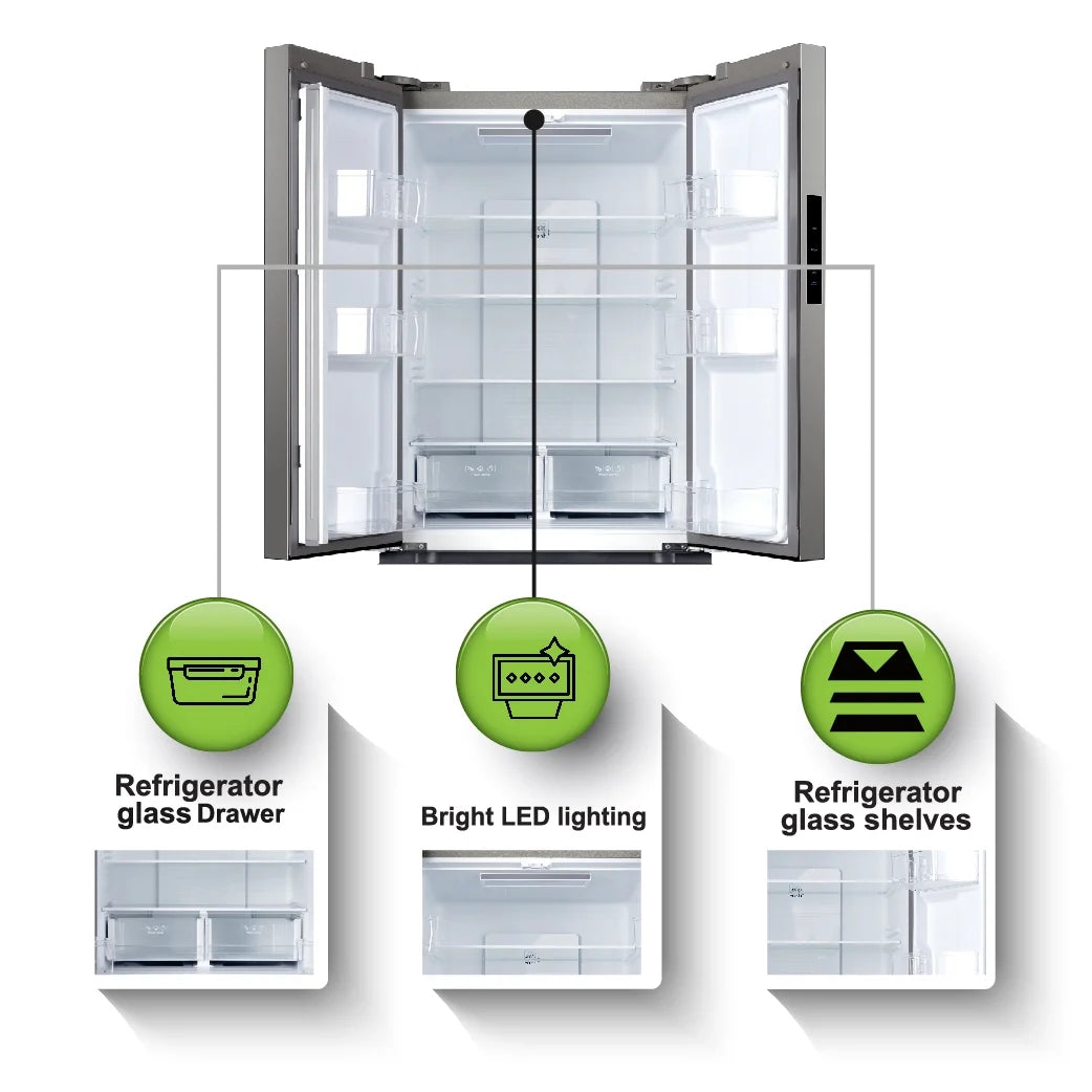 17.7 Cu. Ft. French Door Refrigerator, Platinum Silver Z690