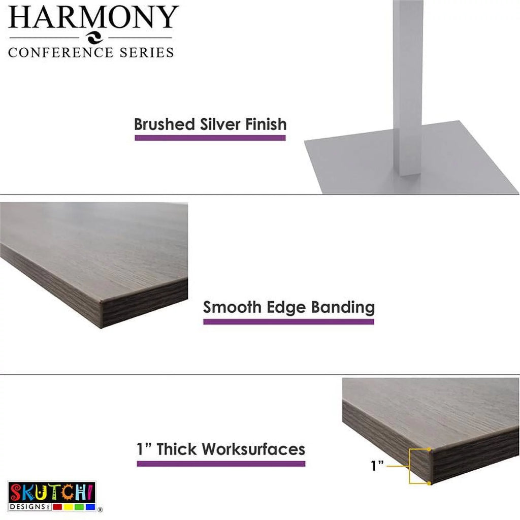 6 Person Rectangular Conference Table 48X72 Metal T-Bases Y869541