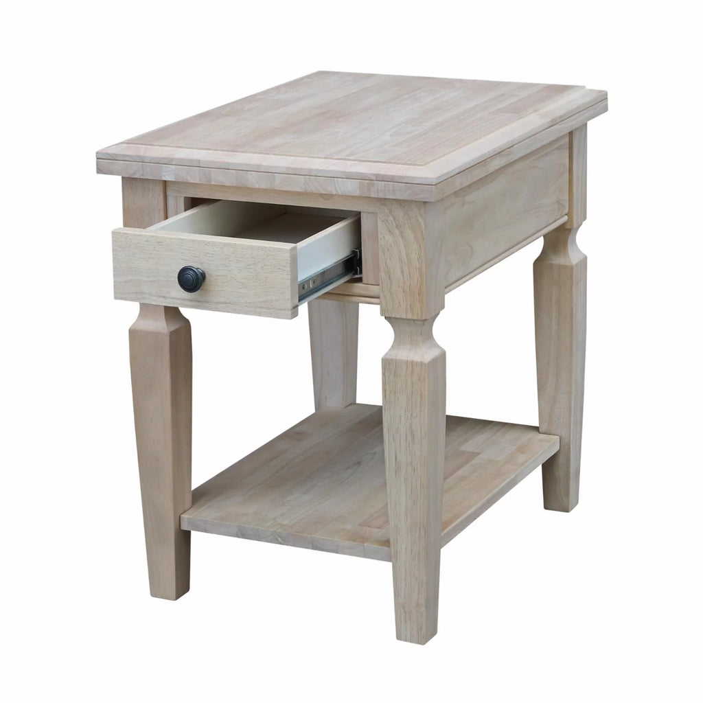 End Table Distressed Hickory Stone Finish D141