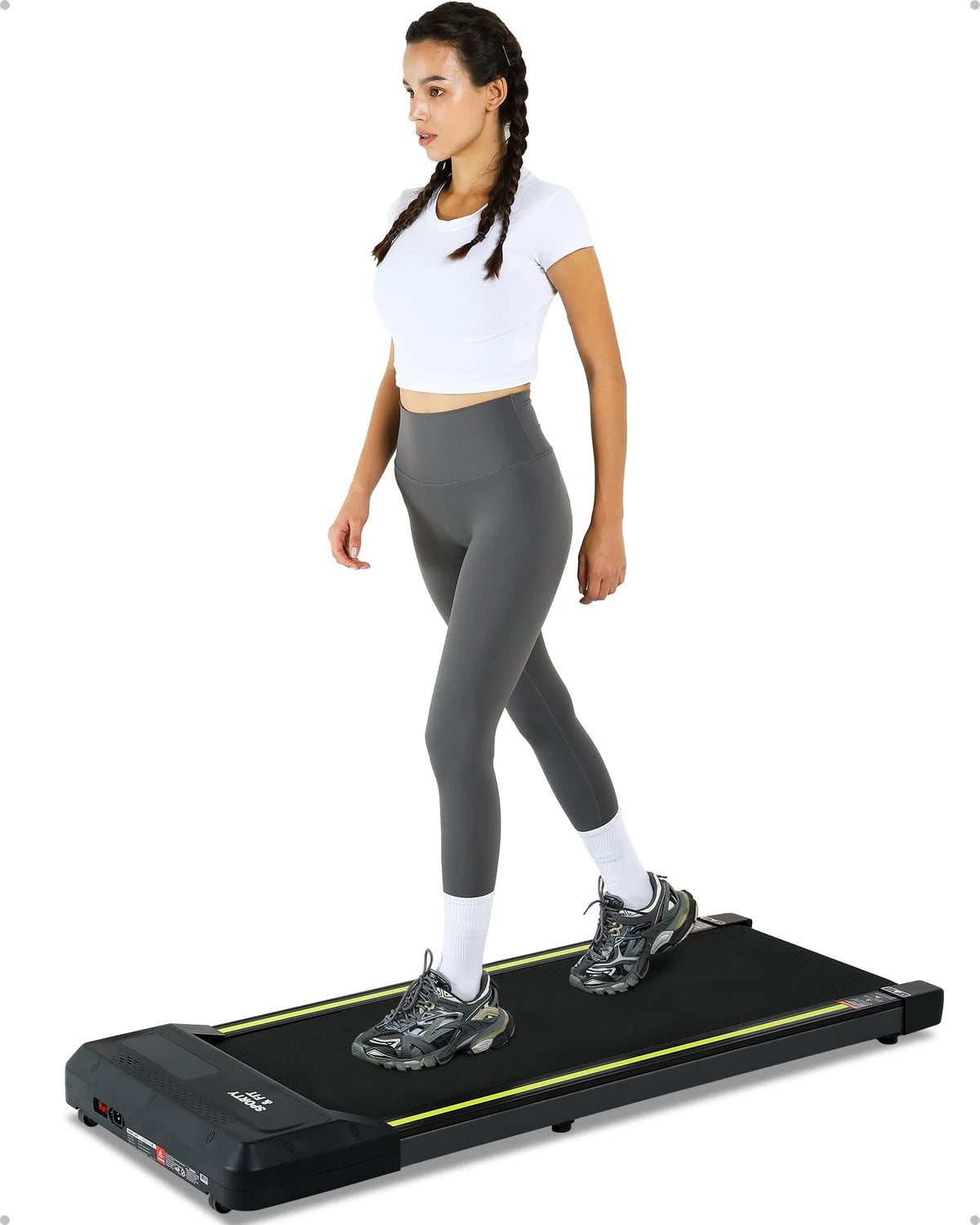 Black Portable Under Desk Treadmill K769556