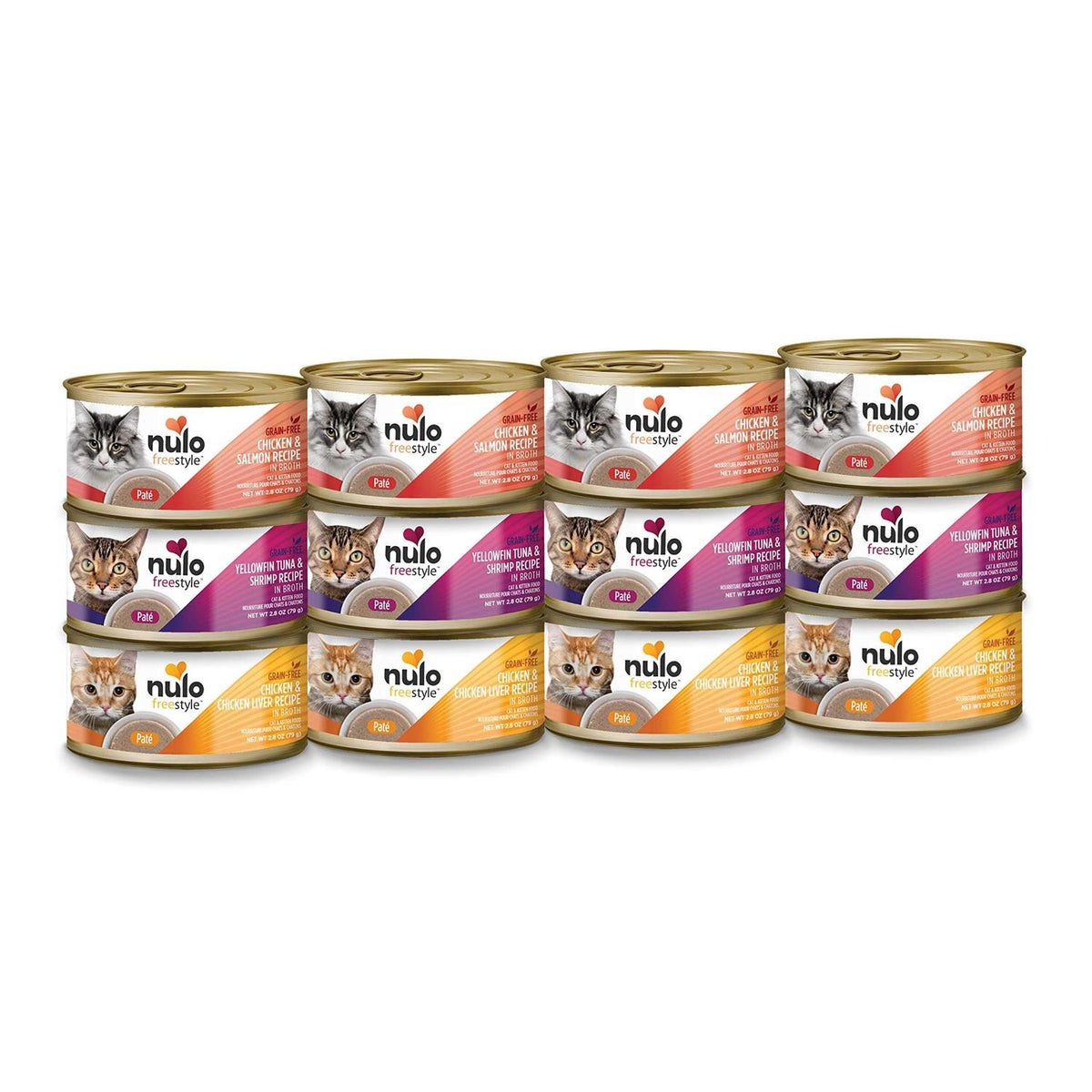 Grain-Free Pate Cat Food Variety Pack W460