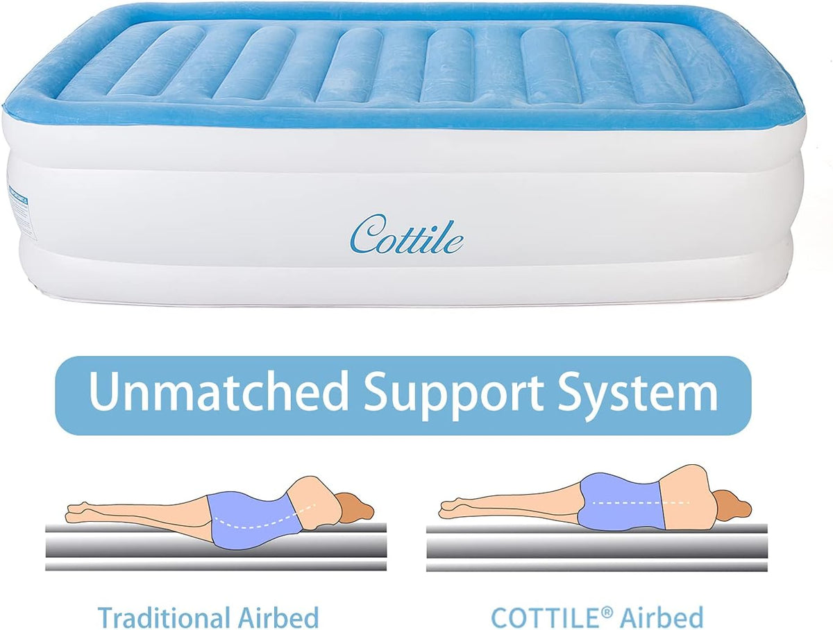 Air Mattress with Electric Internal Pump, Twin 75x40x18 V142