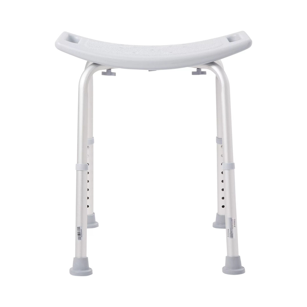 Bath Bench Aluminum Frame Plastic Seat 19.25 in Q7661