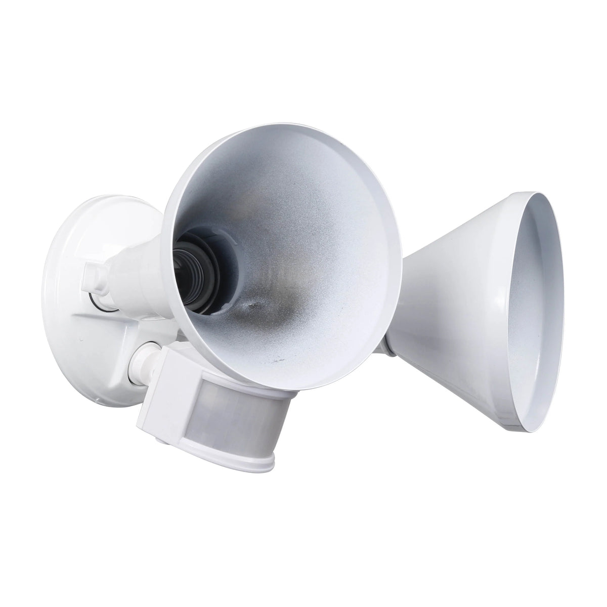 White Dual Head Motion Activated LED Security Flood Light G1959
