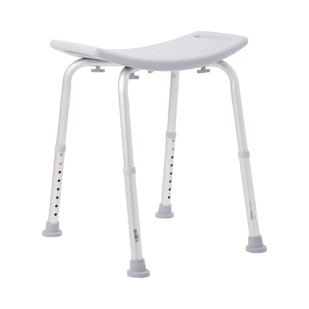 Bath Bench Aluminum Frame Plastic Seat 19.25 in Q7661