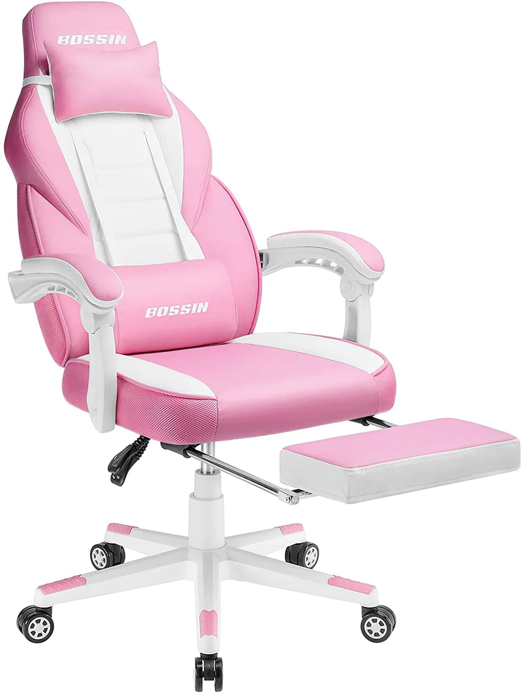 Gaming Chair with Footrest D807575