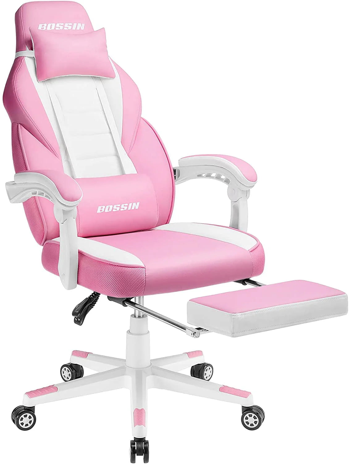 Gaming Chair with Footrest D807575