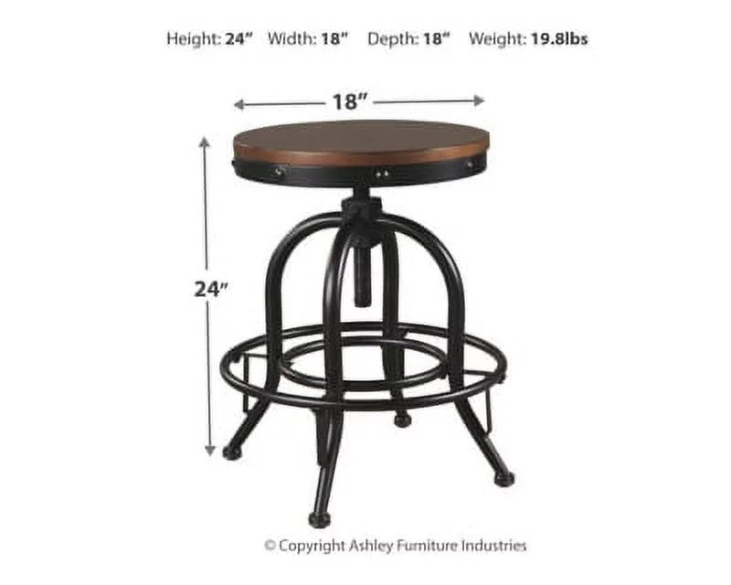 Adjustable Swivel Barstool Set of 2 K67877
