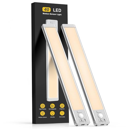 2 Pack Rechargeable Motion Sensor Under Cabinet Light O699