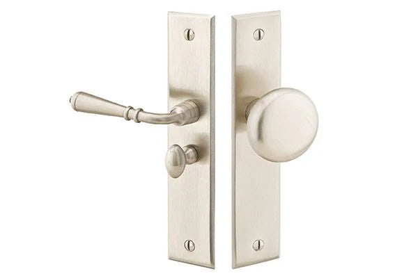 Solid Brass Screen Door Lock Satin Nickel U795657