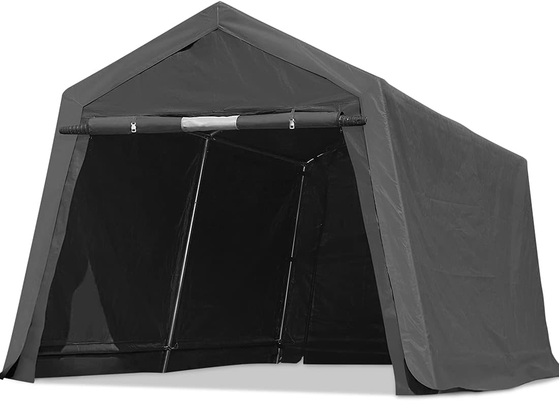 7x12 ft Portable Storage Shelter with 2 Roll up Doors B671310