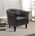 Faux Leather Bucket Accent Chair E7599