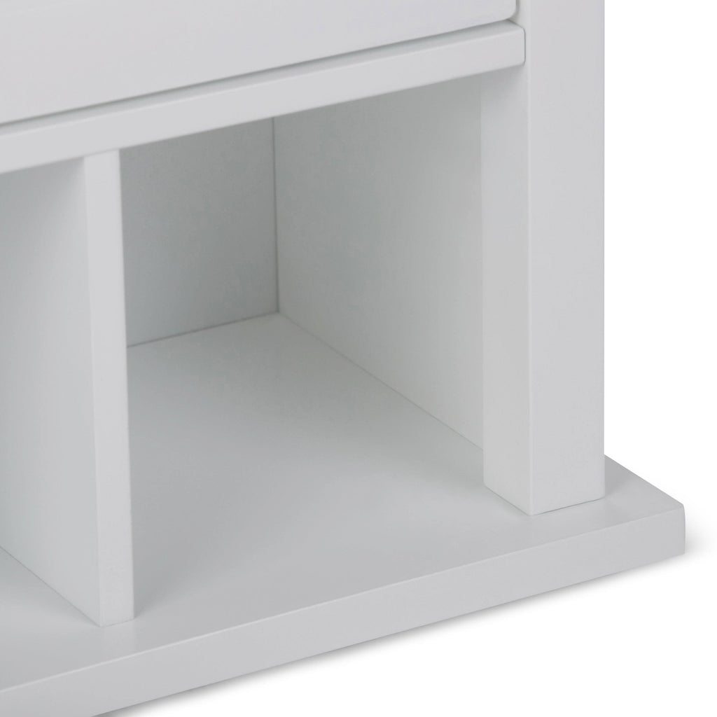 White Two-Door Bathroom Wall Cabinet U7018