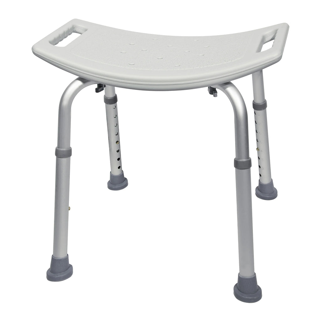 Bath Bench Aluminum Frame Plastic Seat 19.25 in Q7661