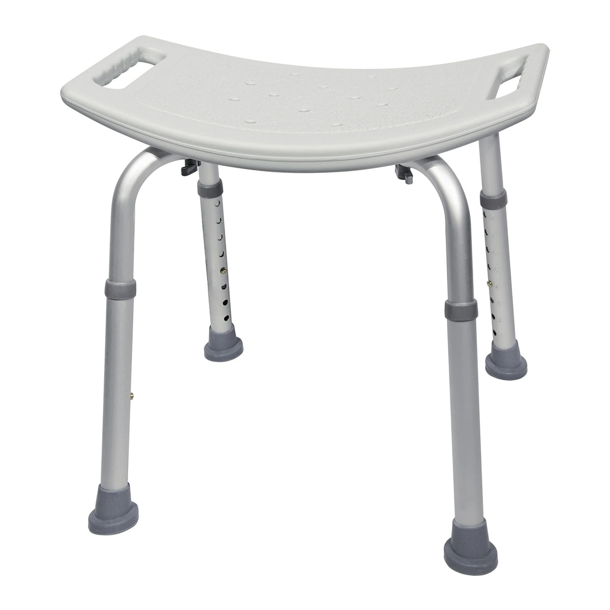 Bath Bench Aluminum Frame Plastic Seat 19.25 in Q7661