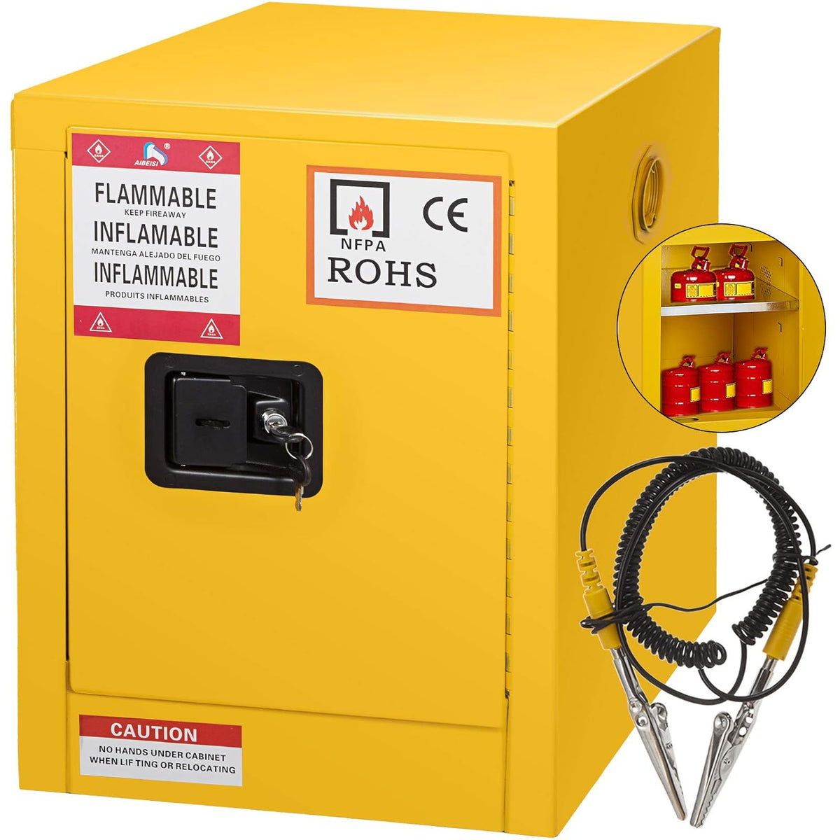 17 x 17 x 22 Galvanized Steel Flammable Storage Cabinet R57501