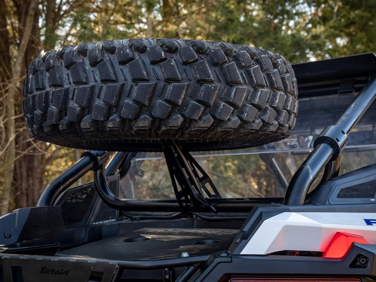 Satin Black Spare Tire Carrier Z4187
