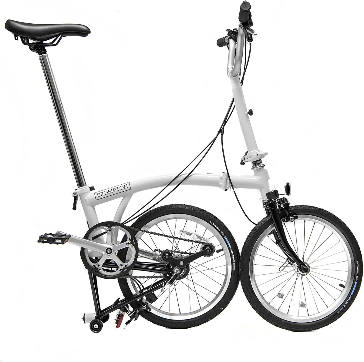 White 3 Speed Folding Bike I8049