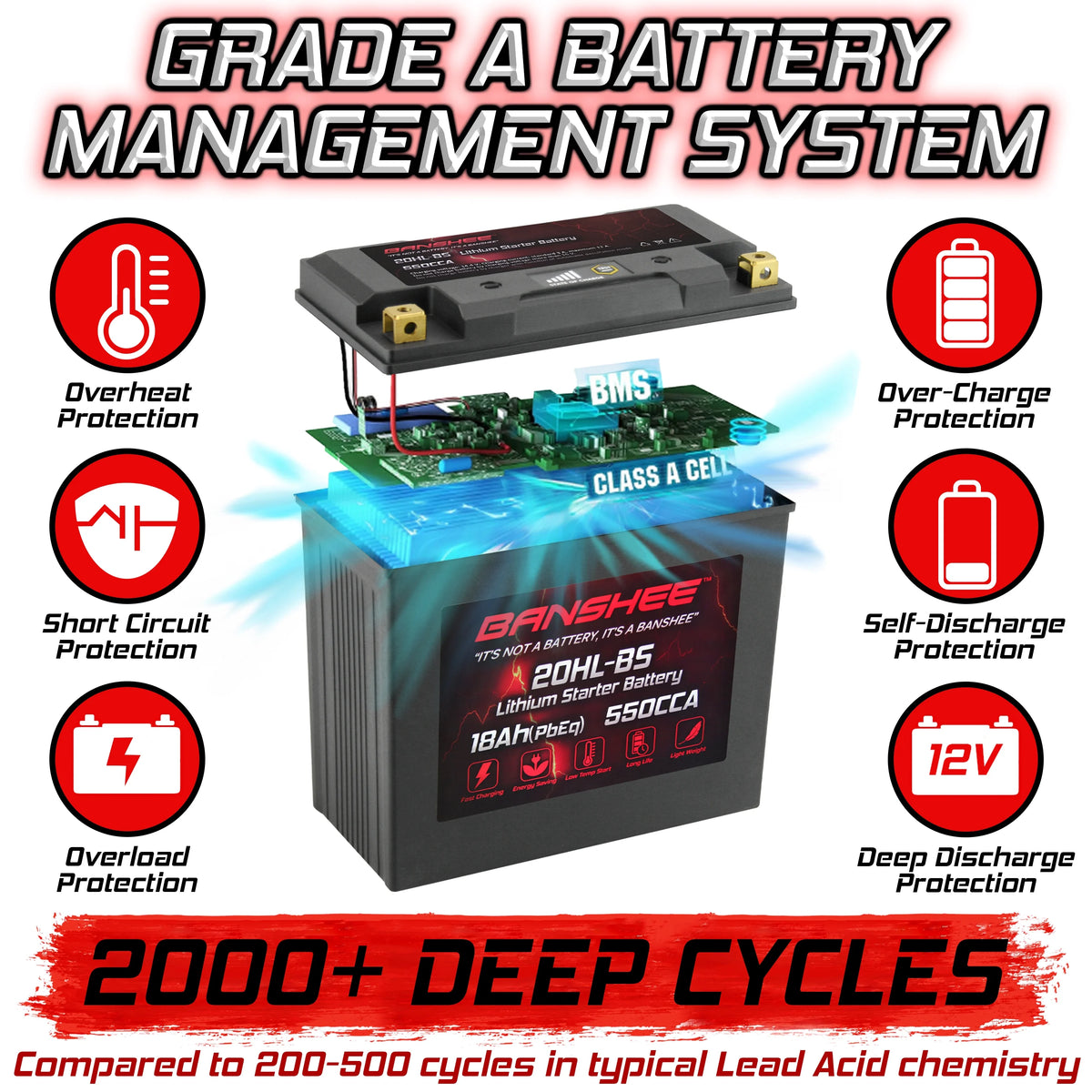 LiFePO4 Motorsports Battery Q42921