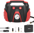 Portable AC/DC Tire Inflator Air Compressor with Pressure Gauge R22063