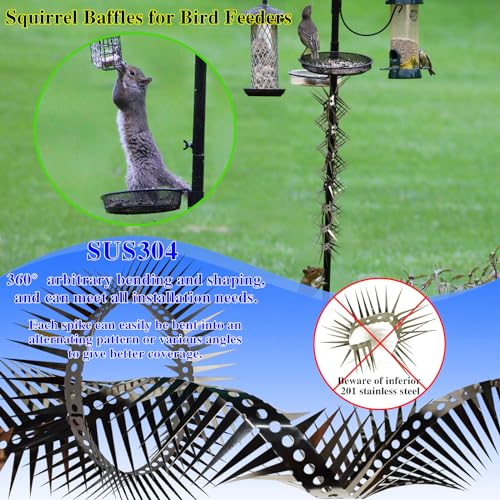 40 inches Bird Spikes Squirrel Baffle A17612