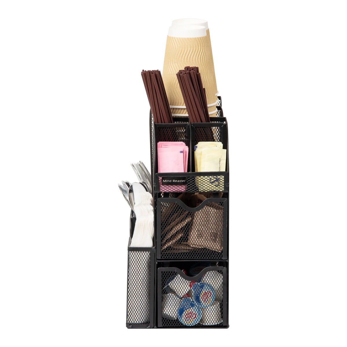 Black Metal Mesh Countertop Organizer D58920