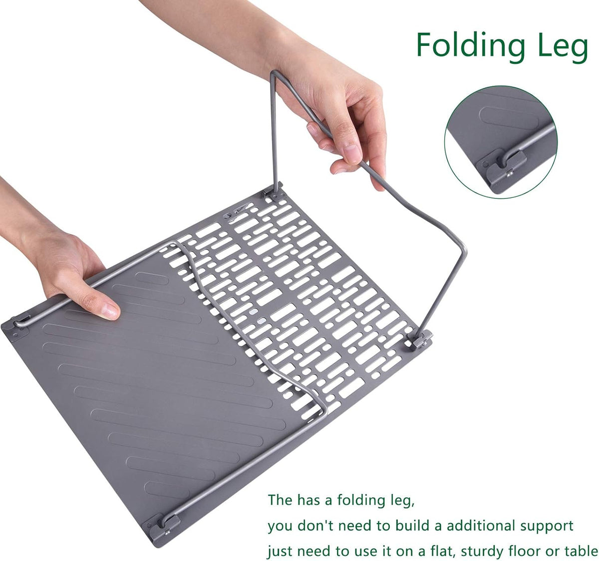 Titanium Folding Campfire Grill with Legs J414