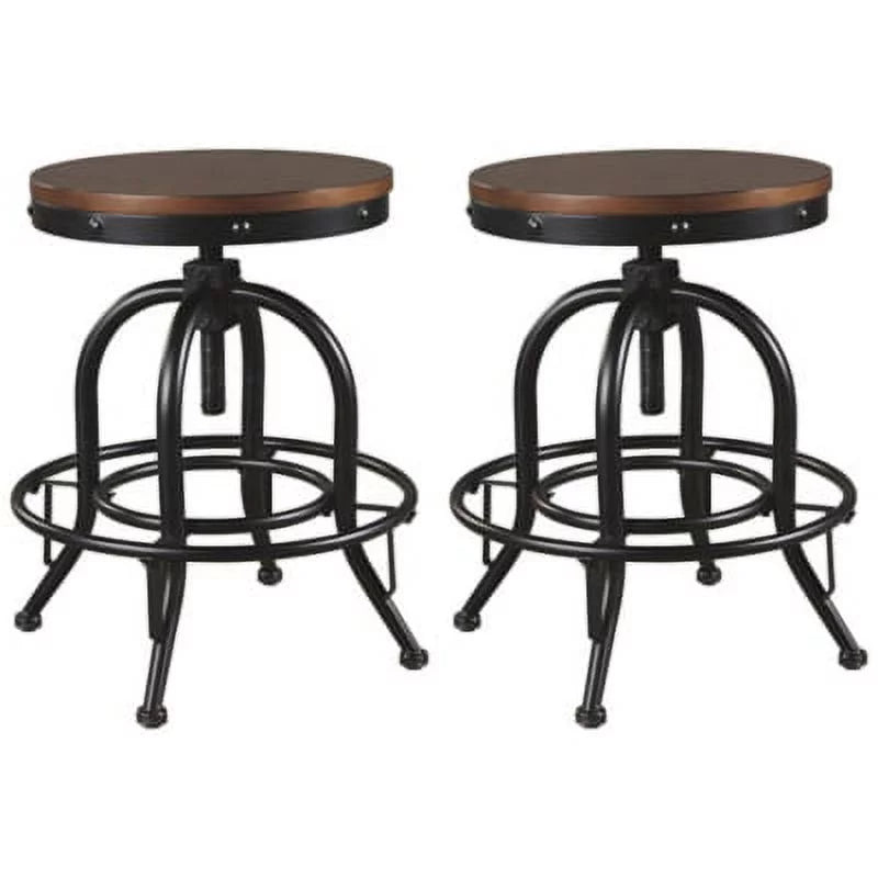 Adjustable Swivel Barstool Set of 2 K67877