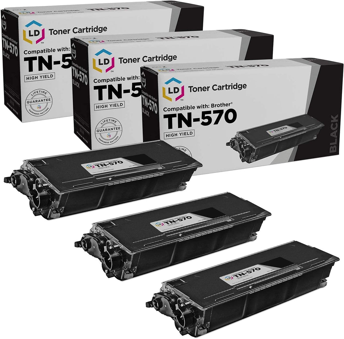 Black High Yield Toner Cartridge 3-Pack J592